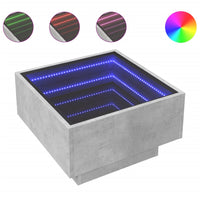 Thumbnail for LED-Couchtisch Betongrau 50x50x30 cm Holzwerkstoff