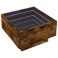 Thumbnail for LED-Couchtisch Räuchereiche 50x50x30 cm Holzwerkstoff