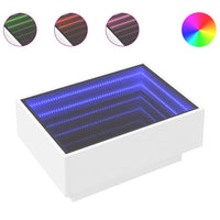 Thumbnail for LED-Couchtisch Weiß 70x50x30 cm Holzwerkstoff