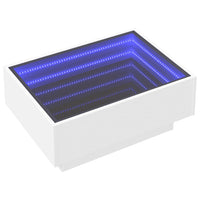 Thumbnail for LED-Couchtisch Weiß 70x50x30 cm Holzwerkstoff