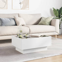 Thumbnail for LED-Couchtisch Weiß 70x50x30 cm Holzwerkstoff