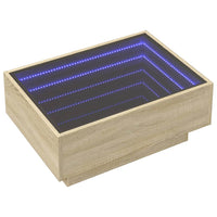 Thumbnail for LED-Couchtisch Sonoma Eiche 70x50x30 cm Holzwerkstoff