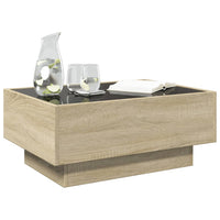 Thumbnail for LED-Couchtisch Sonoma Eiche 70x50x30 cm Holzwerkstoff