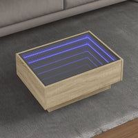 Thumbnail for LED-Couchtisch Sonoma Eiche 70x50x30 cm Holzwerkstoff