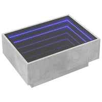 Thumbnail for LED-Couchtisch Betongrau 70x50x30 cm Holzwerkstoff