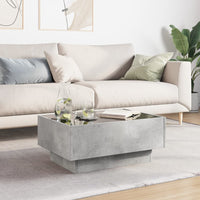 Thumbnail for LED-Couchtisch Betongrau 70x50x30 cm Holzwerkstoff