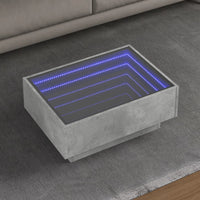 Thumbnail for LED-Couchtisch Betongrau 70x50x30 cm Holzwerkstoff