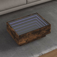 Thumbnail for LED-Couchtisch Räuchereiche 70x50x30 cm Holzwerkstoff
