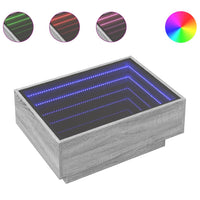Thumbnail for LED-Couchtisch Grau Sonoma 70x50x30 cm Holzwerkstoff