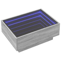 Thumbnail for LED-Couchtisch Grau Sonoma 70x50x30 cm Holzwerkstoff