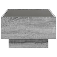 Thumbnail for LED-Couchtisch Grau Sonoma 70x50x30 cm Holzwerkstoff
