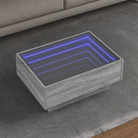 Thumbnail for LED-Couchtisch Grau Sonoma 70x50x30 cm Holzwerkstoff