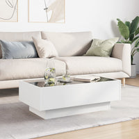 Thumbnail for LED-Couchtisch Weiß 90x50x30 cm Holzwerkstoff