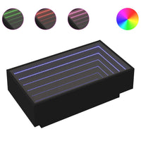 Thumbnail for LED-Couchtisch Schwarz 90x50x30 cm Holzwerkstoff