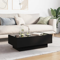 Thumbnail for LED-Couchtisch Schwarz 90x50x30 cm Holzwerkstoff