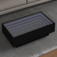 Thumbnail for LED-Couchtisch Schwarz 90x50x30 cm Holzwerkstoff