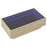 Thumbnail for LED-Couchtisch Sonoma Eiche 90x50x30 cm Holzwerkstoff