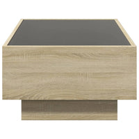 Thumbnail for LED-Couchtisch Sonoma Eiche 90x50x30 cm Holzwerkstoff