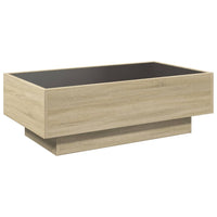 Thumbnail for LED-Couchtisch Sonoma Eiche 90x50x30 cm Holzwerkstoff