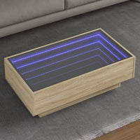 Thumbnail for LED-Couchtisch Sonoma Eiche 90x50x30 cm Holzwerkstoff