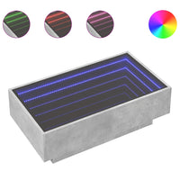 Thumbnail for LED-Couchtisch Betongrau 90x50x30 cm Holzwerkstoff