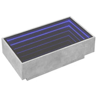 Thumbnail for LED-Couchtisch Betongrau 90x50x30 cm Holzwerkstoff