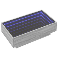 Thumbnail for LED-Couchtisch Grau Sonoma 90x50x30 cm Holzwerkstoff