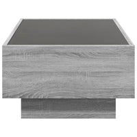 Thumbnail for LED-Couchtisch Grau Sonoma 90x50x30 cm Holzwerkstoff