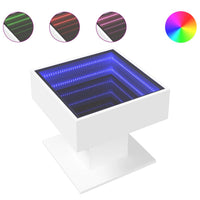 Thumbnail for LED-Couchtisch Weiß 50x50x45 cm Holzwerkstoff