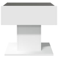 Thumbnail for LED-Couchtisch Weiß 50x50x45 cm Holzwerkstoff