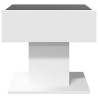 Thumbnail for LED-Couchtisch Weiß 50x50x45 cm Holzwerkstoff