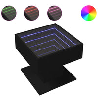 Thumbnail for LED-Couchtisch Schwarz 50x50x45 cm Holzwerkstoff