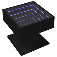 Thumbnail for LED-Couchtisch Schwarz 50x50x45 cm Holzwerkstoff
