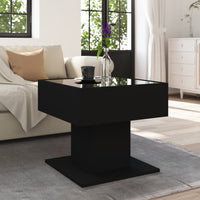 Thumbnail for LED-Couchtisch Schwarz 50x50x45 cm Holzwerkstoff