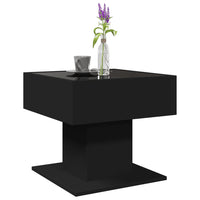 Thumbnail for LED-Couchtisch Schwarz 50x50x45 cm Holzwerkstoff