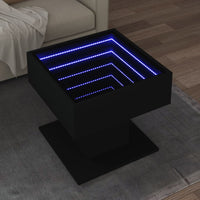 Thumbnail for LED-Couchtisch Schwarz 50x50x45 cm Holzwerkstoff