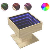 Thumbnail for LED-Couchtisch Sonoma Eiche 50x50x45 cm Holzwerkstoff