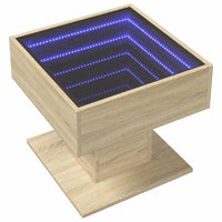 Thumbnail for LED-Couchtisch Sonoma Eiche 50x50x45 cm Holzwerkstoff