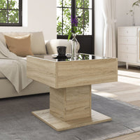 Thumbnail for LED-Couchtisch Sonoma Eiche 50x50x45 cm Holzwerkstoff