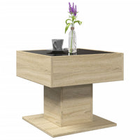 Thumbnail for LED-Couchtisch Sonoma Eiche 50x50x45 cm Holzwerkstoff