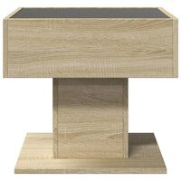 Thumbnail for LED-Couchtisch Sonoma Eiche 50x50x45 cm Holzwerkstoff