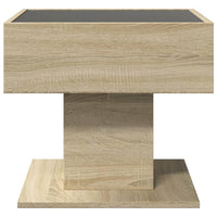 Thumbnail for LED-Couchtisch Sonoma Eiche 50x50x45 cm Holzwerkstoff