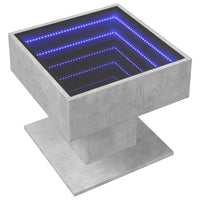 Thumbnail for LED-Couchtisch Betongrau 50x50x45 cm Holzwerkstoff