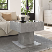 Thumbnail for LED-Couchtisch Betongrau 50x50x45 cm Holzwerkstoff