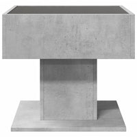 Thumbnail for LED-Couchtisch Betongrau 50x50x45 cm Holzwerkstoff