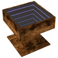 Thumbnail for LED-Couchtisch Räuchereiche 50x50x45 cm Holzwerkstoff