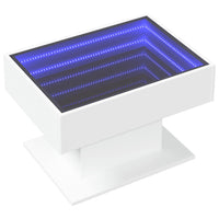 Thumbnail for LED-Couchtisch Weiß 70x50x45 cm Holzwerkstoff