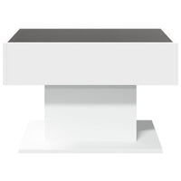 Thumbnail for LED-Couchtisch Weiß 70x50x45 cm Holzwerkstoff