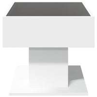Thumbnail for LED-Couchtisch Weiß 70x50x45 cm Holzwerkstoff