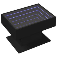 Thumbnail for LED-Couchtisch Schwarz 70x50x45 cm Holzwerkstoff